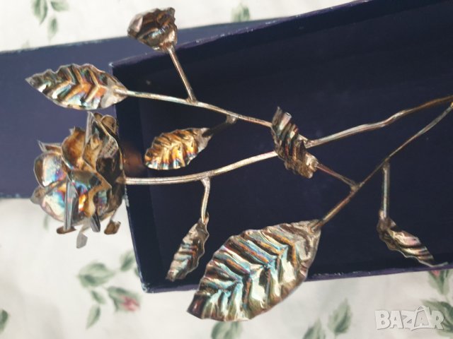 Сребърна роза 925, снимка 1