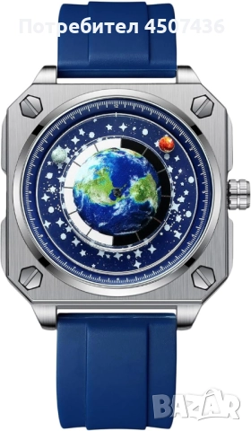 RORIOS Creative, уникален ръчен часовник с показалец, аналогов кварцов квадратен циферблат, снимка 6 - Мъжки - 52797688