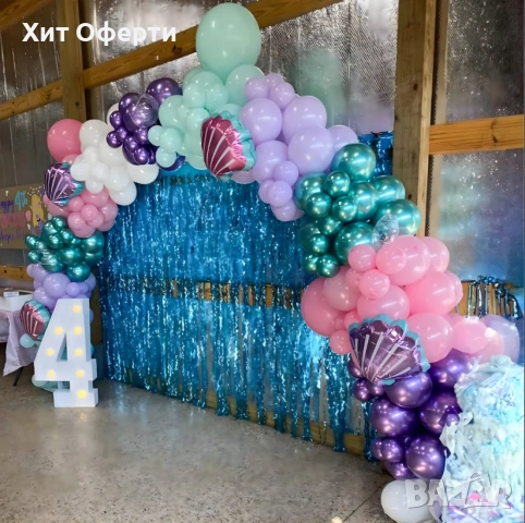 Комплект балони – 97 елемента за приказна декорация, снимка 4 - Декорация за дома - 53084934