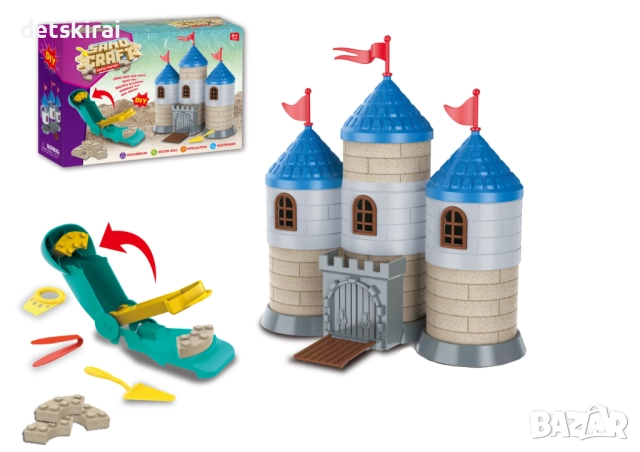 Пясъчна къща или Пясъчен замък от кинетичен пясък, снимка 2 - Други - 52281063