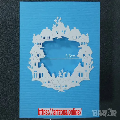 ⚜️ Заготовки за тройно сгънати картички №662, снимка 2 - Гоблени - 47881692