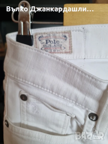 Дамски бели дънки Ralph Lauren, размер 27, снимка 8 - Дънки - 53150937