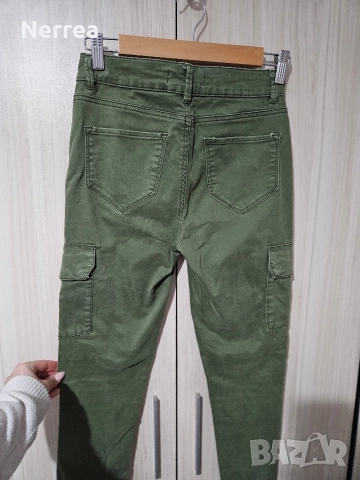 Дънки в тъмно зелено, снимка 4 - Дънки - 52656811