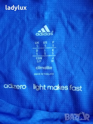 ADIDAS AdiZero, light makes fast, Оригинал, Размер S. Код 1828, снимка 6 - Тениски - 37251391