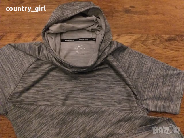 Nike Women’s THERMA Short Sleeve Running Hoodie - страхотна дамска блуза КАТО НОВА, снимка 7 - Спортни екипи - 27934270