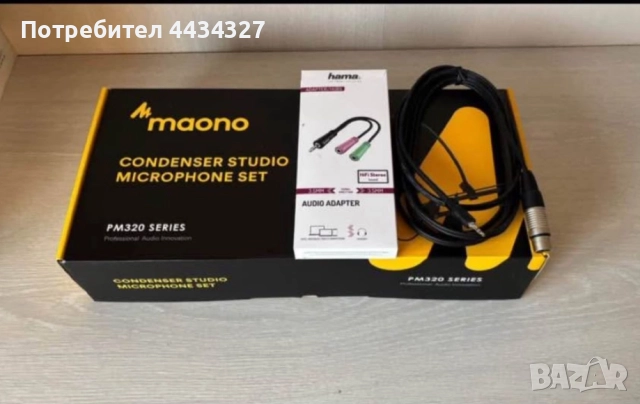 Maono AU-PM320S Студиен кондензаторен микрофон., снимка 4 - Микрофони - 52923288
