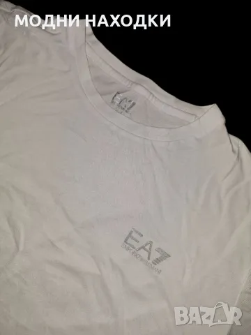 EA7 Armani Оригинална Бяла Тениска, снимка 7 - Тениски - 49800923