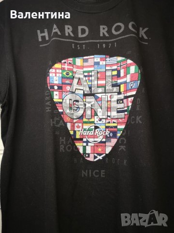 Разпродажба! Hard rock vintage мъжка/дамска/унисекс маркова тениска Nice, M, снимка 1 - Тениски - 36886711