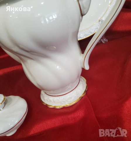 Комплект чайник и плато Jlmenau , снимка 6 - Антикварни и старинни предмети - 53602836