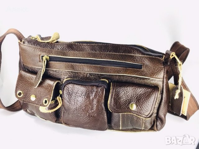 Луксозна Мъжка чанта Телешка кожа Арт Vinatge Lux Bag Топ ЦЕНА !, снимка 2 - Чанти - 26344778