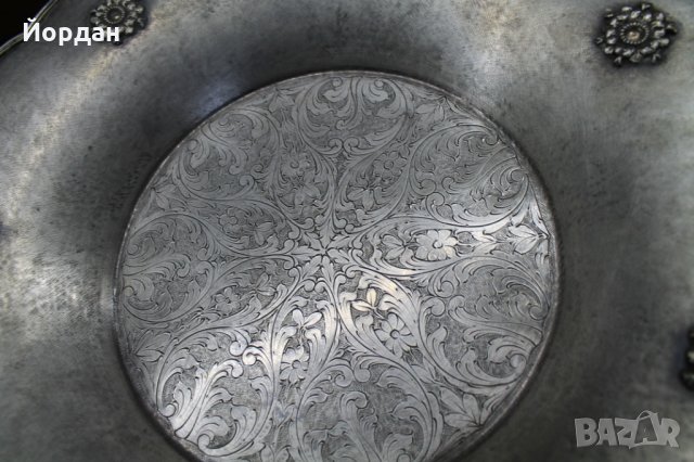 Сребърен поднос Италия, снимка 3 - Антикварни и старинни предмети - 27609032