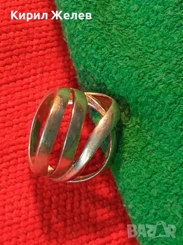 СТАР ШИКОЗЕН СРЕБЪРЕН ПРЪСТЕН СРЕБРО 925 АЖУРНА ХУДОЖЕСТВЕНА РЪЧНА БИЖУТЕРСКА ИЗРАБОТКА 30430, снимка 17 - Пръстени - 49885925