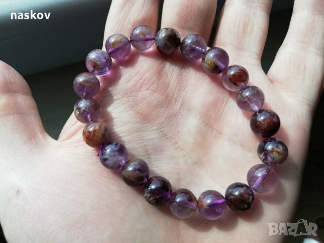 Гривни от гранат, какоксенит, снимка 5 - Гривни - 28493885