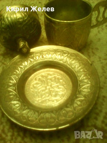 Чашка метална 4216 , снимка 3 - Декорация за дома - 27258359