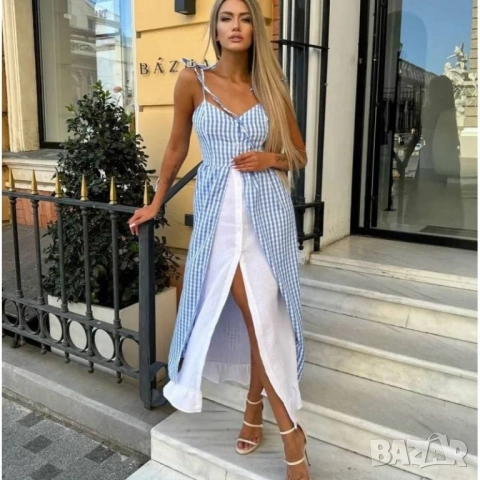 карирана рокля , снимка 5 - Рокли - 51773418