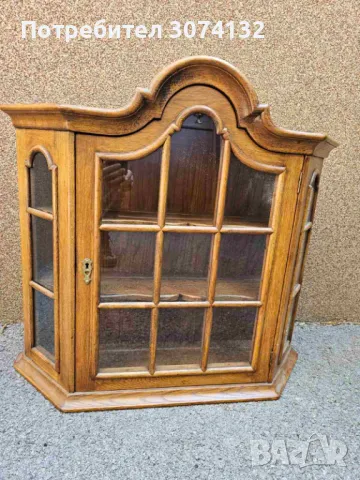 Витрина за стена в стил Рустик (големият размер), снимка 3 - Секции и витрини - 49766134