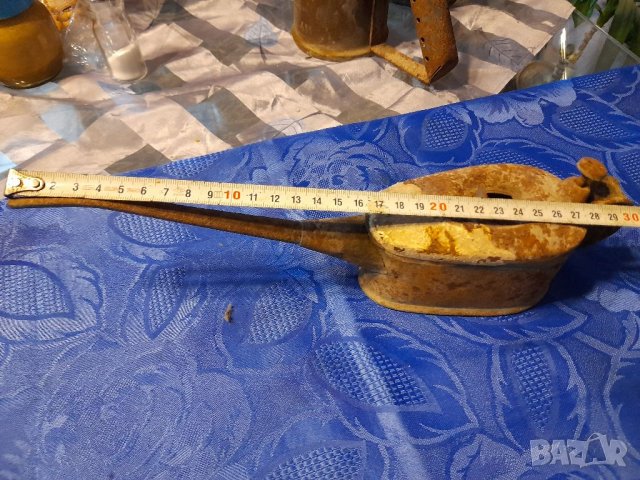 Стара масльонка и бензинова лампа, снимка 11 - Антикварни и старинни предмети - 36797365