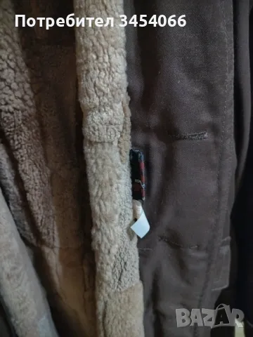 Нова мъжка шуба с подплата агнешка кожа. , снимка 5 - Палта - 48543226