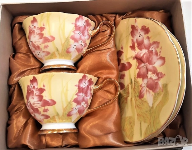 Чаши и комплекти за кафе от костен порцелан 🤩Черен Петък, Порцелан Y o L i S a до - 50 % , снимка 14 - Сервизи - 28394633