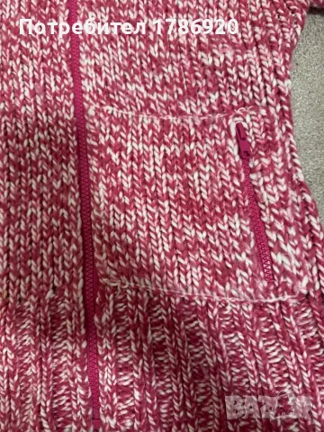 Дебела жилетка Bershka в цикламено и бяло, снимка 3 - Жилетки - 24945403