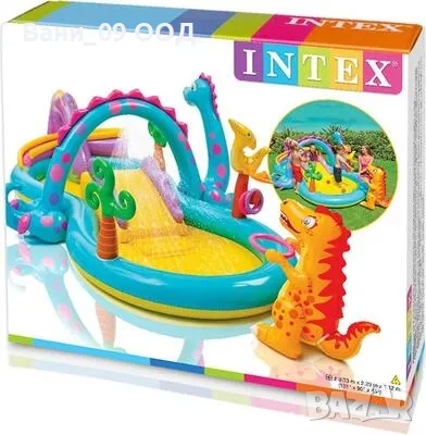 Детски басейн Intex Dinoland, снимка 6 - Басейни и аксесоари - 50415869