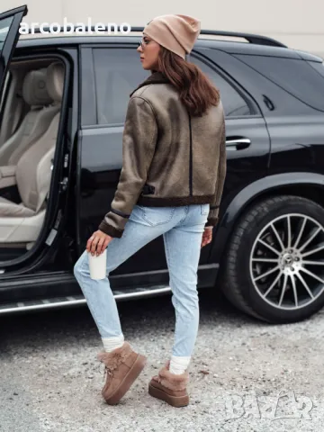 Дамско велурено яке с кожух KASAMIRA, 2цвята , снимка 11 - Якета - 48558374