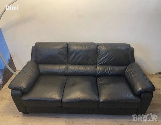 Кожени дивани-Limare*БЕЗПЛАТЕН ТРАНСПОРТ*(за цялата страна)3-местен диван от естествена кожа