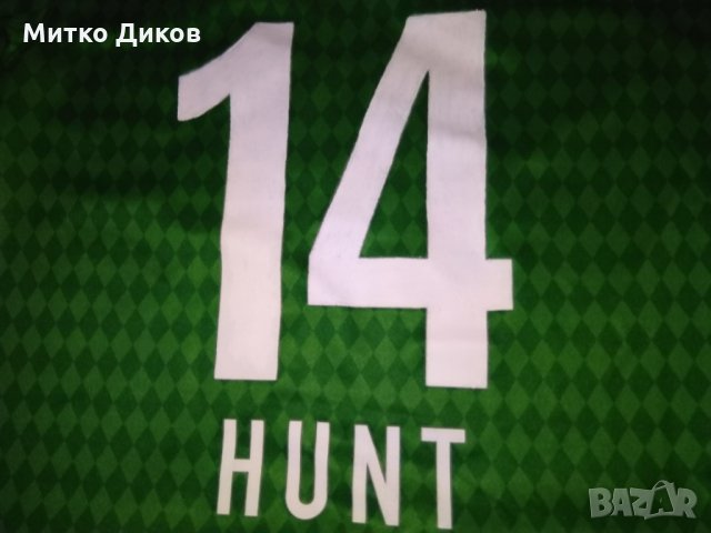 Вердер Бремен  2013-14г домакини тениска маркова на Найк №14 Аарон Хънт юноши 13-14г, снимка 10 - Футбол - 26374977