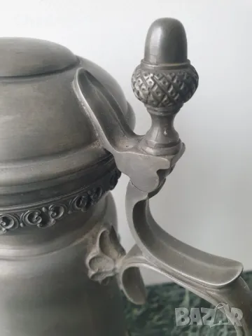 Metalars Peltro 31см/стара МЕТАЛАРС голяма италианска халба за бира/калаена чаша с капак, снимка 9 - Антикварни и старинни предмети - 50327088