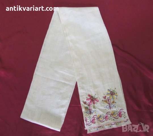 19 век Ръчно Бродирана Кърпа,ислям ,отоман, турска, снимка 6 - Антикварни и старинни предмети - 27402748