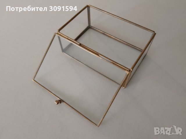 Кутия за бижута от метал и стъкло , снимка 9 - Антикварни и старинни предмети - 43482303