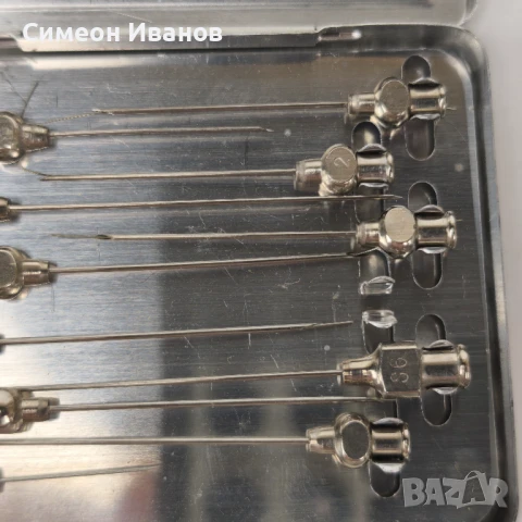 Стари игли за спринцовка Injekta Германия 12 броя #5960, снимка 4 - Други ценни предмети - 50473668