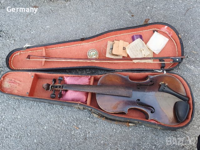 стара ретро цигулка franz hell, снимка 1 - Антикварни и старинни предмети - 42976612