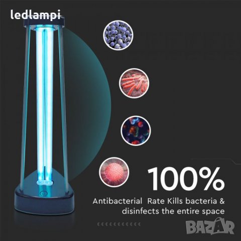 Бактерицидна Антивирусна Лампа 38W UV-C с Озон До 60м2  ПРОМО!!!, снимка 3 - Други - 28721928