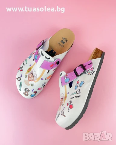 🥁 Намаление - Ортопедични чехли със стелка от естествена кожа | Марка Tuasolea, снимка 1