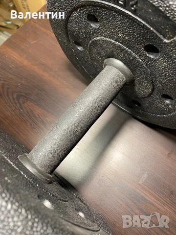 Дъмбели с обща маса 30кг с лост, снимка 8 - Фитнес уреди - 52671813