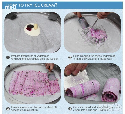 Машина за тайландски сладолед на плоча. Възможен лизинг. , снимка 6 - Други машини и части - 53158116