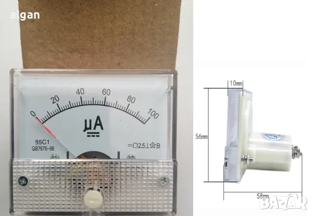амперметър  100uA, снимка 1