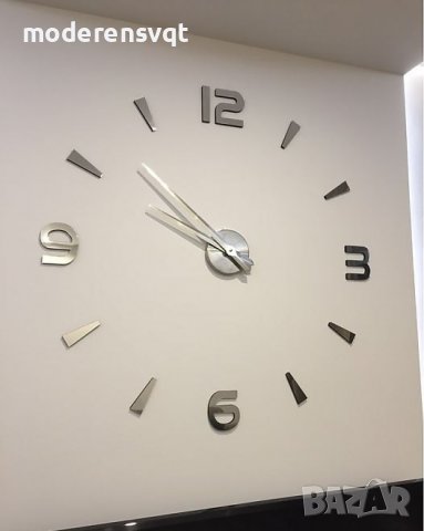 Голям 3D стенен часовник декорация за дома, снимка 2 - Декорация за дома - 37404296