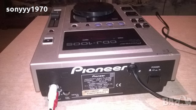 поръчано-PIONEER CDJ-100S DJ CD-ВНОС шВЕИЦАРИЯ, снимка 11 - Ресийвъри, усилватели, смесителни пултове - 27181191