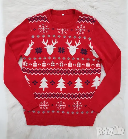Мъжки Коледен пуловер размер Л, снимка 10 - Пуловери - 48137553