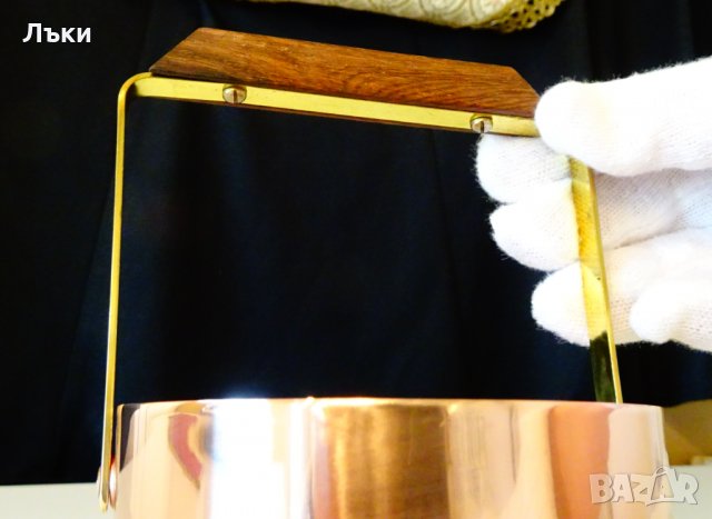 Медна ледарка,меден съд чиста червена мед., снимка 4 - Антикварни и старинни предмети - 35029087