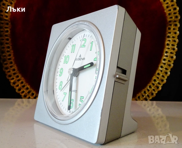 Настолен часовник,будилник Dugena,безшумен. , снимка 2 - Антикварни и старинни предмети - 52202391