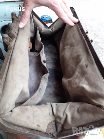 СТАРА КОЖЕНА ДОКТОРСКА ЧАНТА, снимка 5 - Антикварни и старинни предмети - 53503703