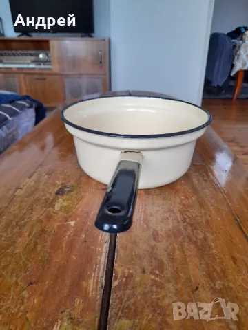 Стара емайлирана цедка,гевгир #17, снимка 2 - Други ценни предмети - 50316518