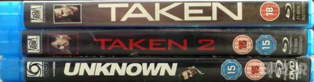 TAKEN - TAKEN 2 AND UNKNOWN.....BLU-RAYS.22Lv for all., снимка 1