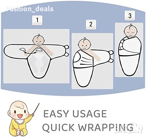 Нова бебешка пелена/ 0-3 месеца/Подарък Родител Бебе/, снимка 2 - Пелени, памперси - 40787043