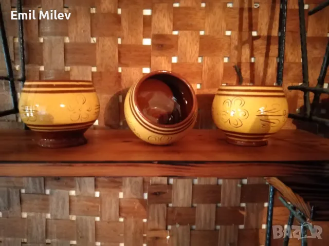 Метална етажерка с дървени полици с дървени и керамични аксесоари, снимка 7 - Декорация за дома - 50424750