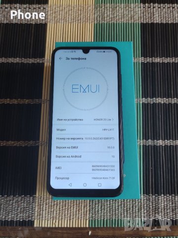 Honor 20 lite Black. 4/128 gb. , снимка 6 - Huawei - 35217587