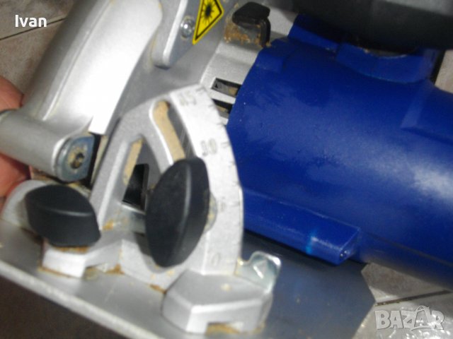 1600 Вата-Лазерен Ръчен Циркуляр-Немски-Почти Нов-ф185мм-LUX-TOOLS HKS-1600-Алуминиев Плот, снимка 10 - Други инструменти - 39752453